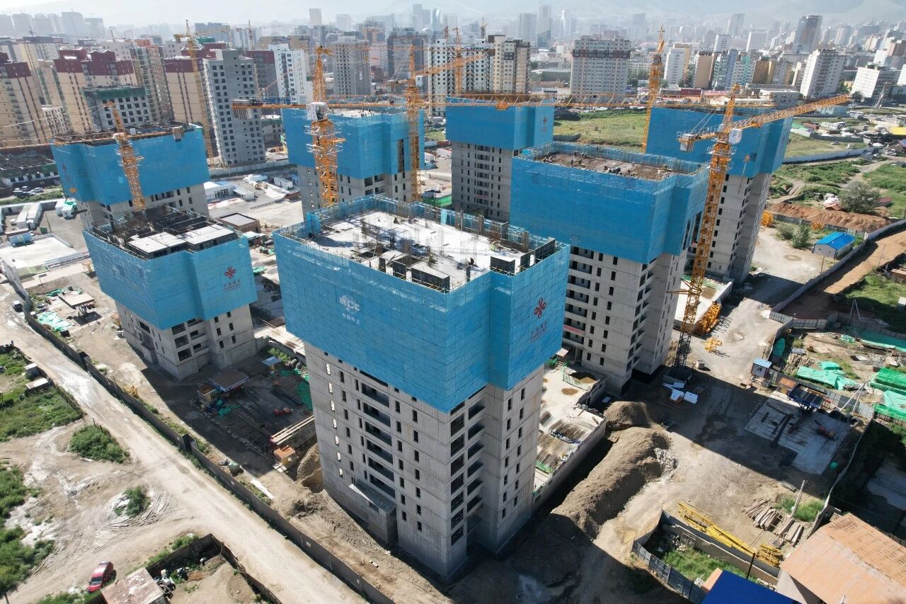 中国二冶推广使用附着式升降脚手架为蒙古国境内项目安全施工提供中国经验